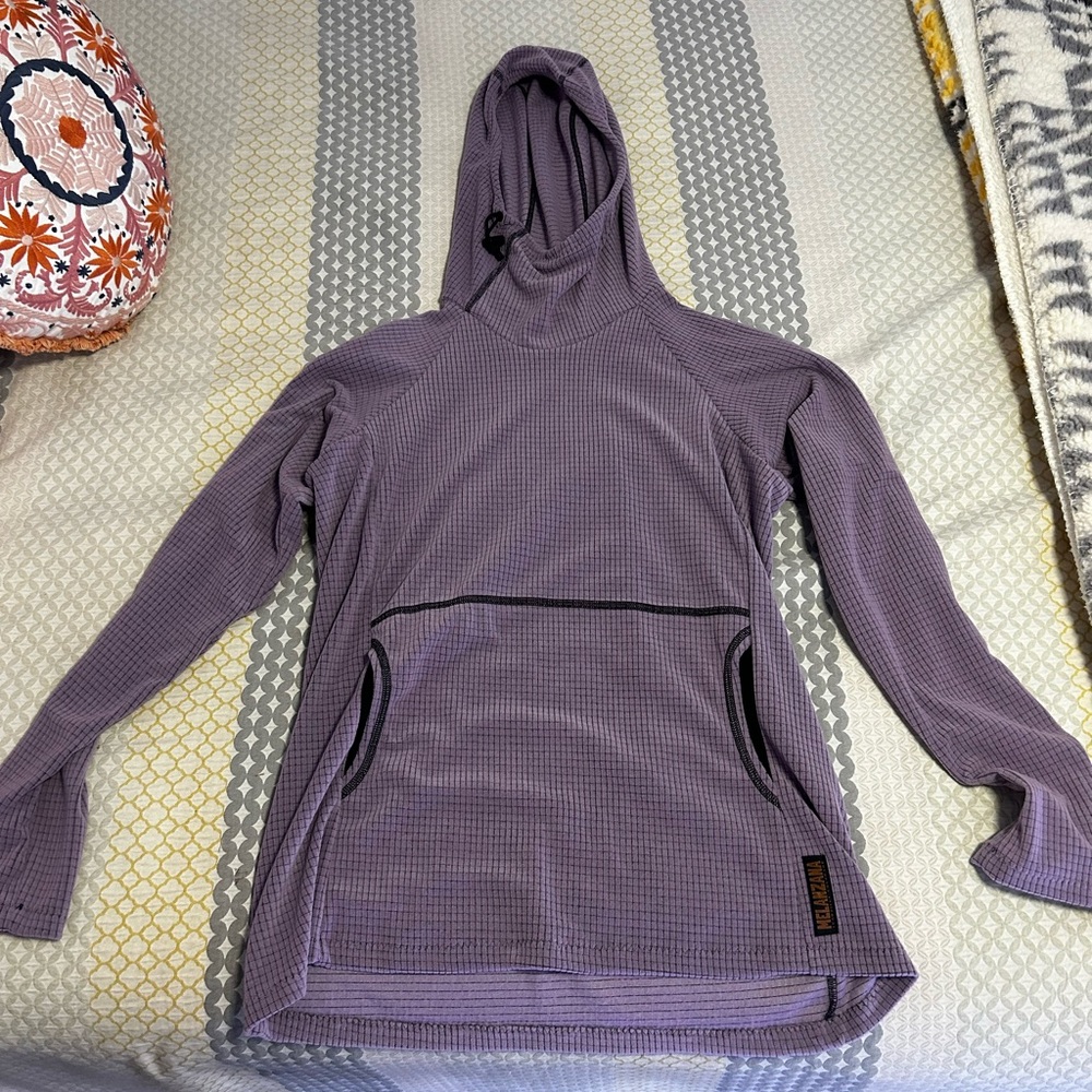 Melanzana micro grid hoodie
